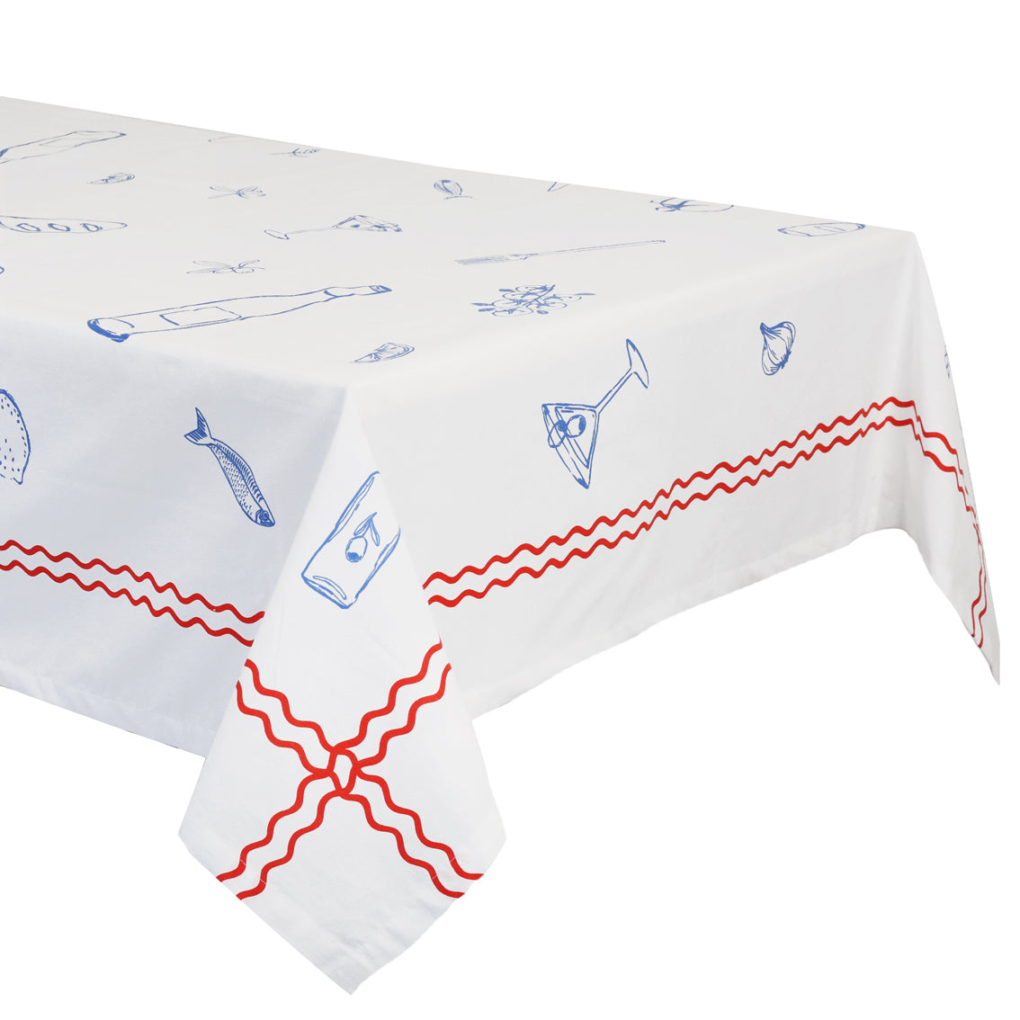 ‘Bon Appetit’ Fabric Tablecloth