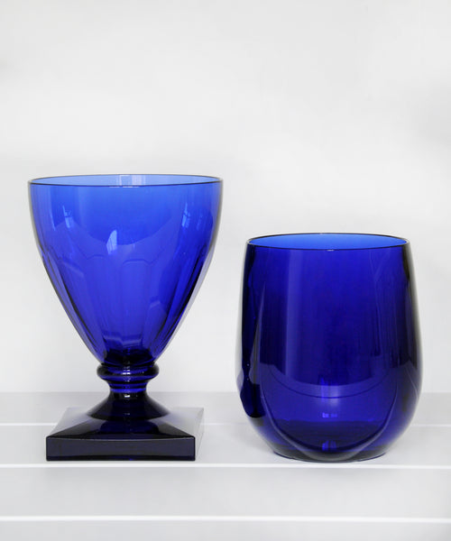 cobalt acrylic glassware