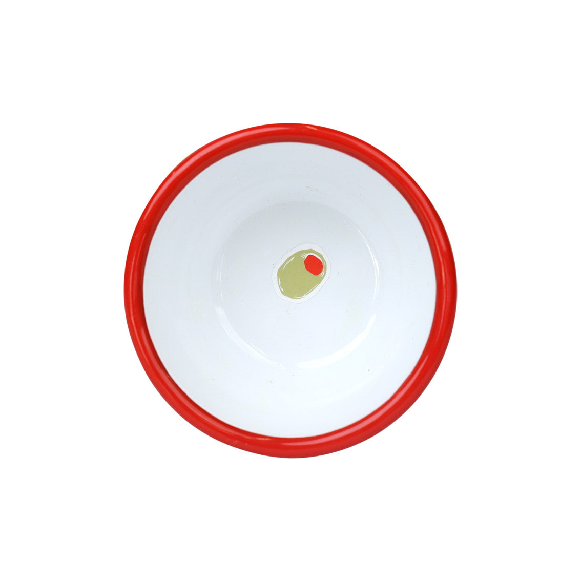 Olive Enamel Bowl
