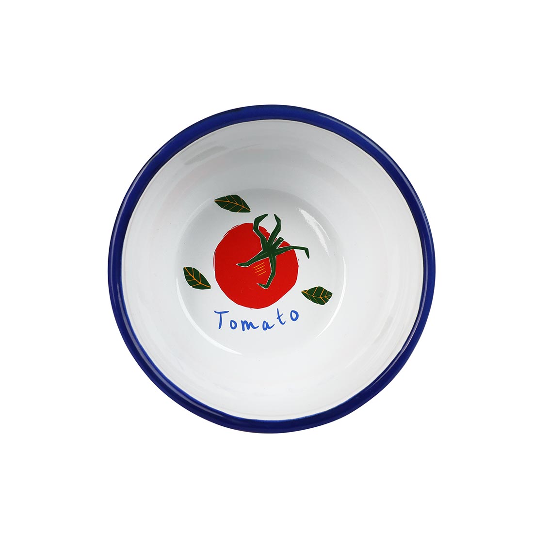 Tomato Stripe Enamel Bowl