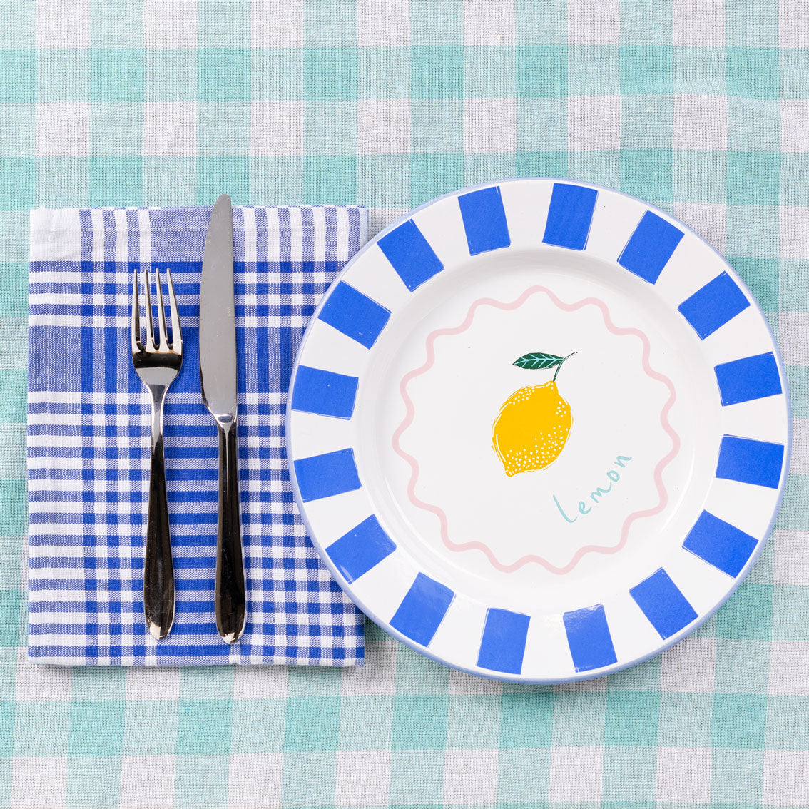 Lemon Enamel Plate