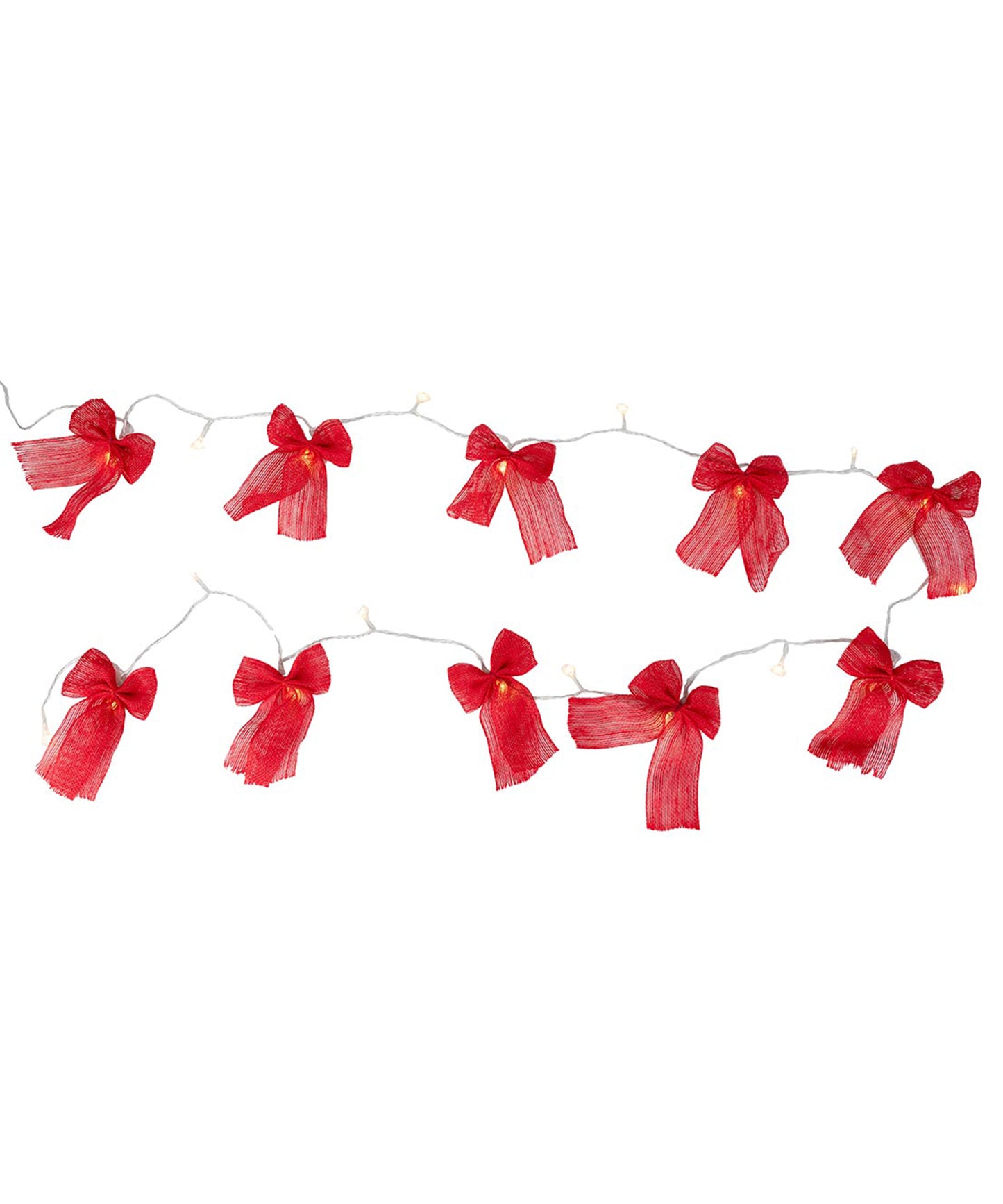 Folklore Fabric Bow LED String Lights