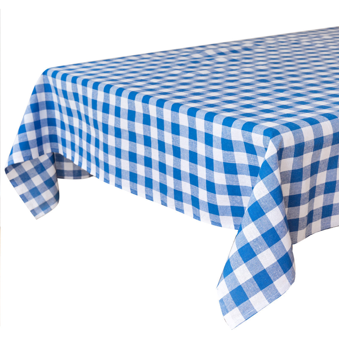 Blue Gingham Tablecloth