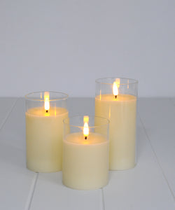 Glass Battery Candle