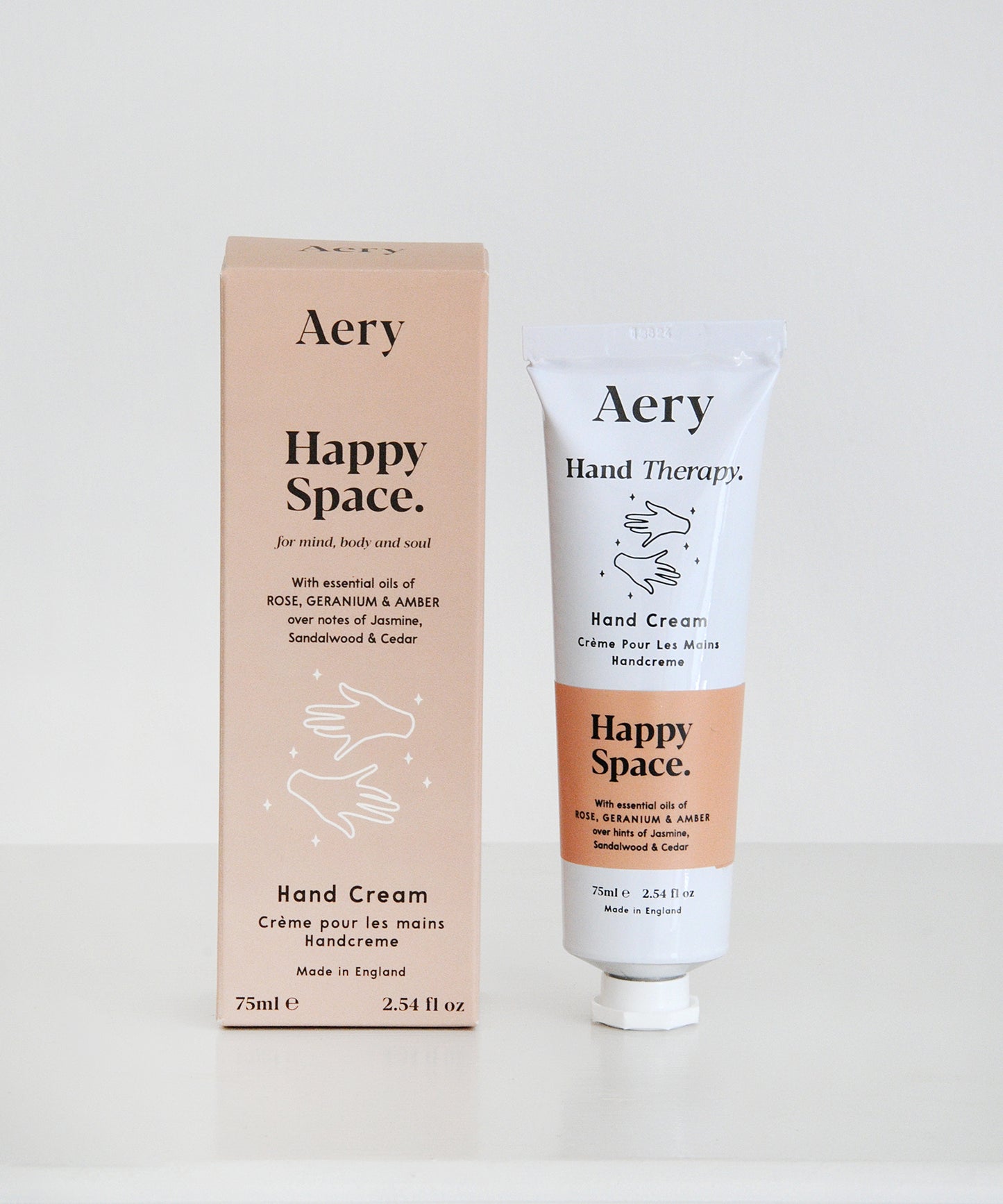 Happy Space Hand Cream – Rose, Geranium & Amber
