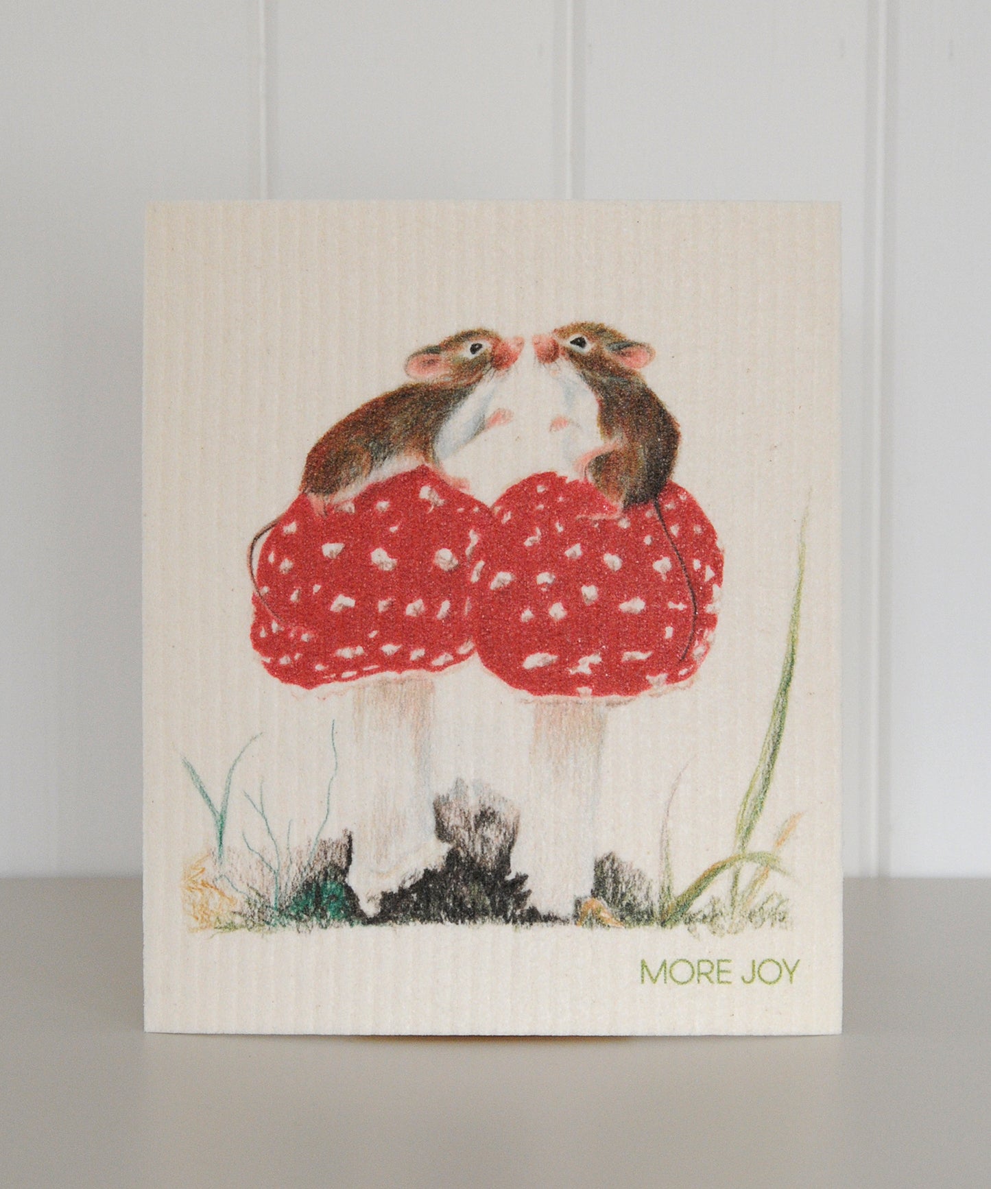 mushroom mice dishcloth