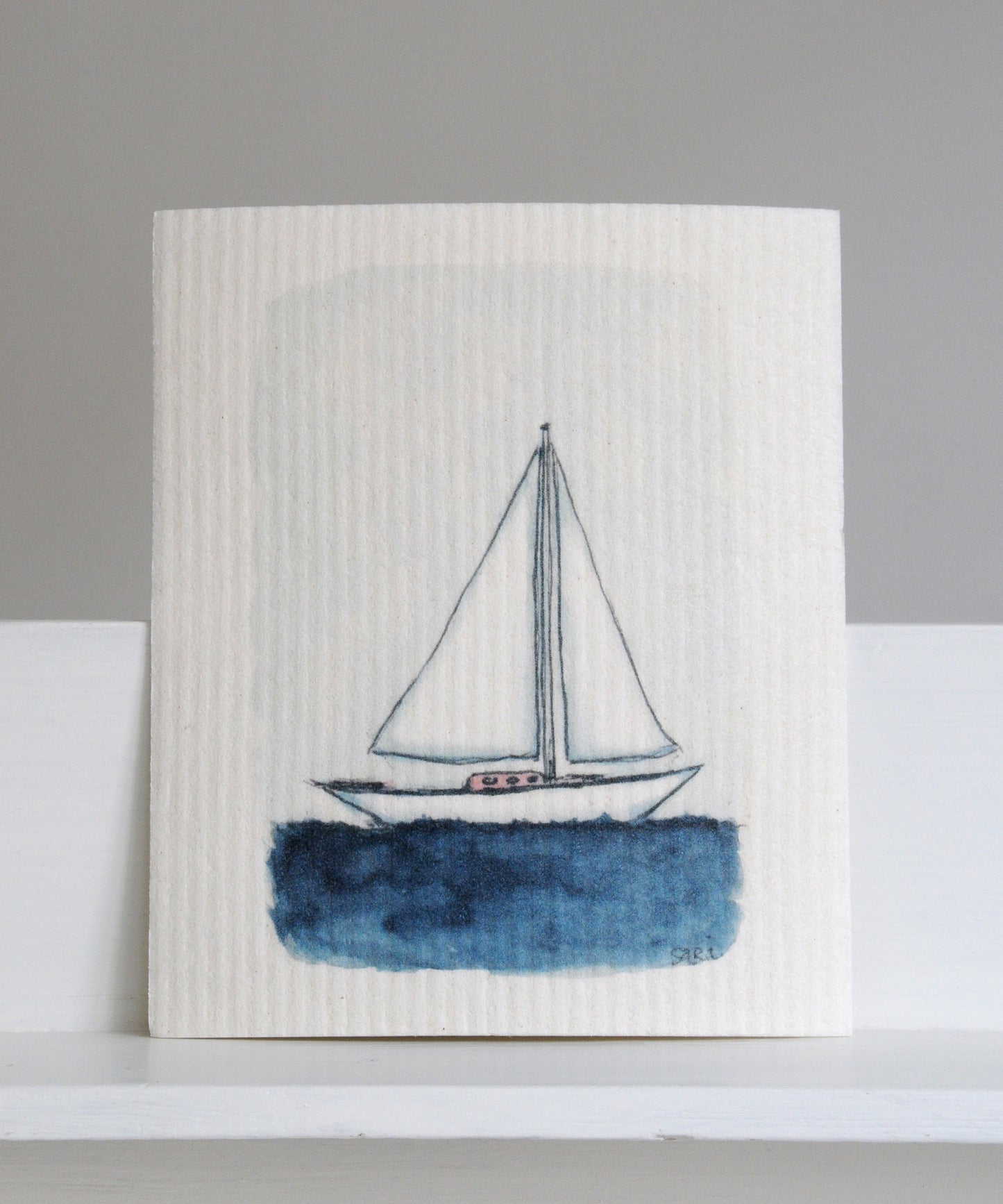 Sailing Boat Dishcloth