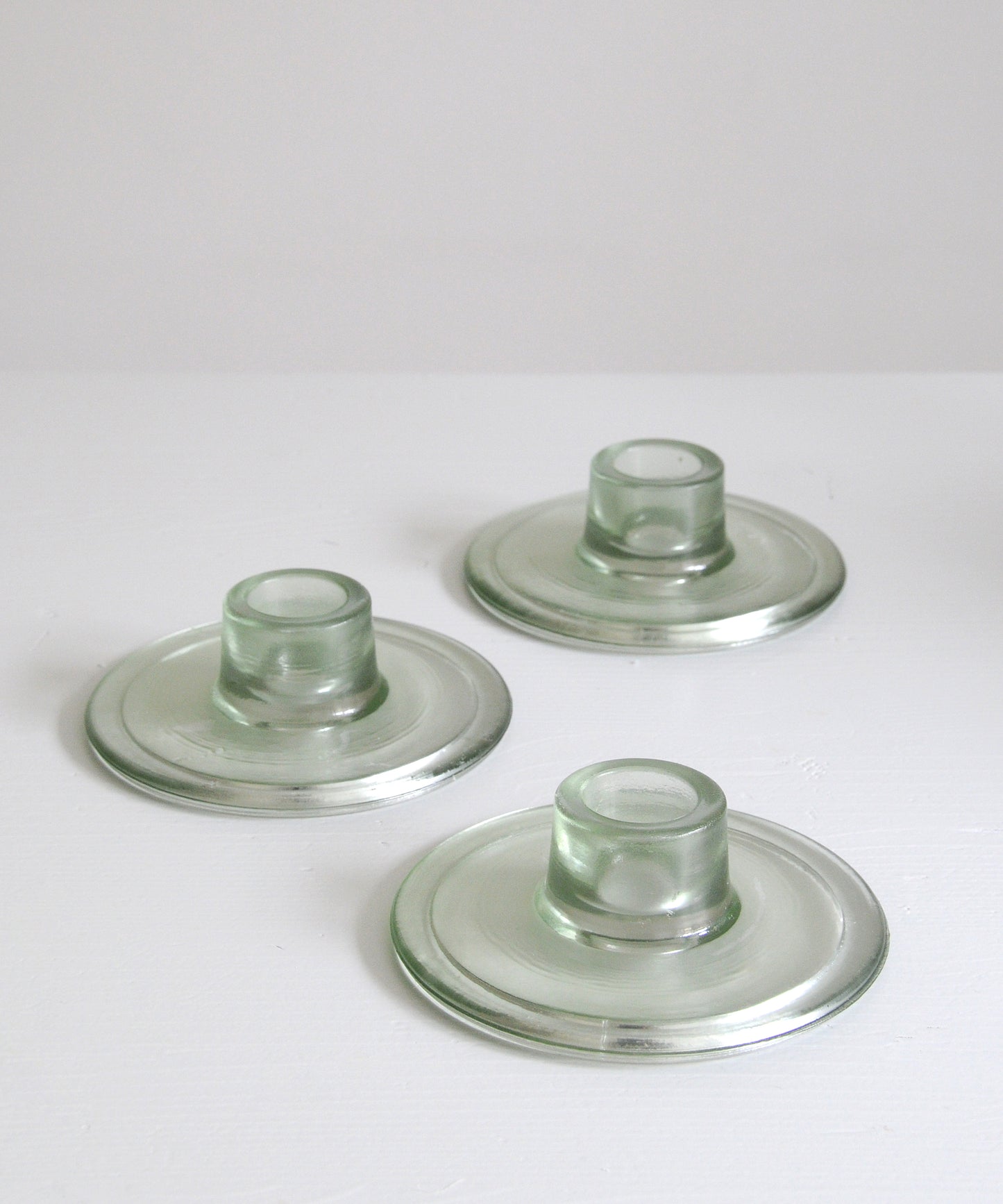 Recycled Glass Candle Holder - Clear