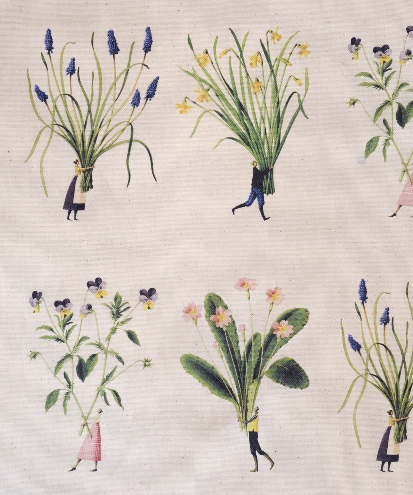 Spring Flowers Tea Towel - By Laura Stoddart