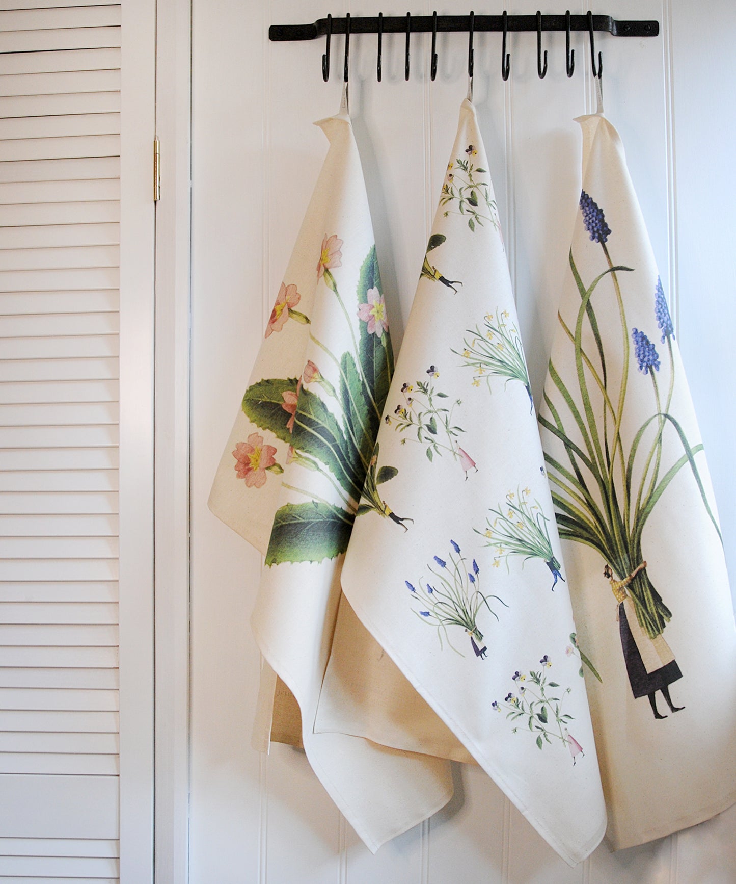 Spring Flowers Tea Towel - By Laura Stoddart