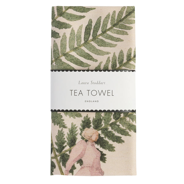 single fern tea towel