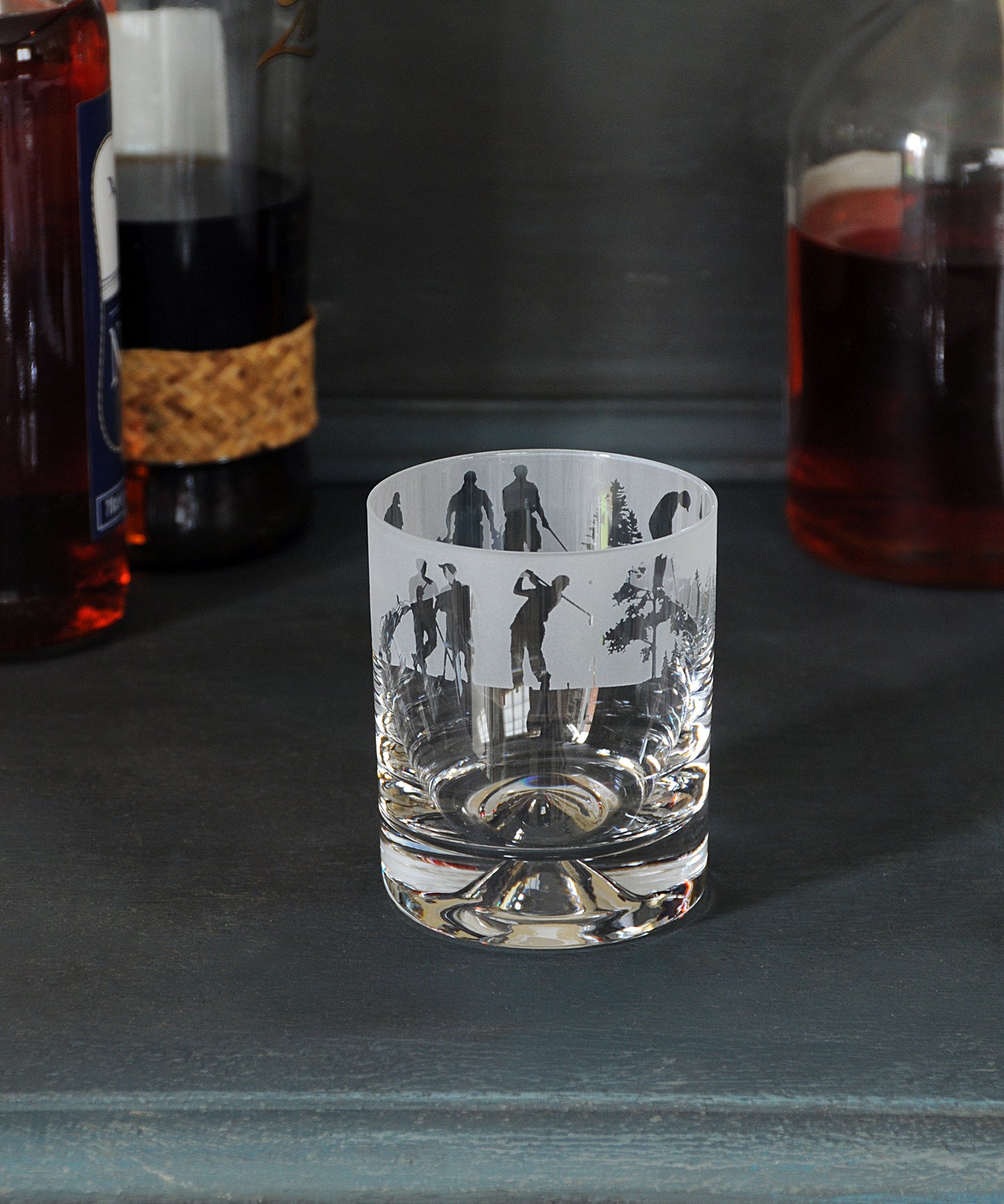 golf design glass tumbler