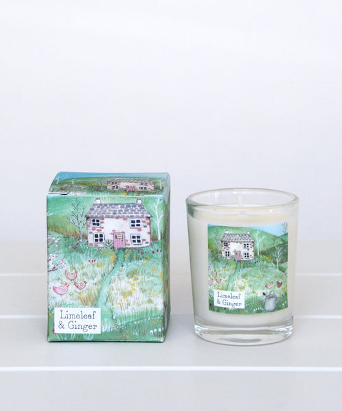 small limeleaf & ginger candle