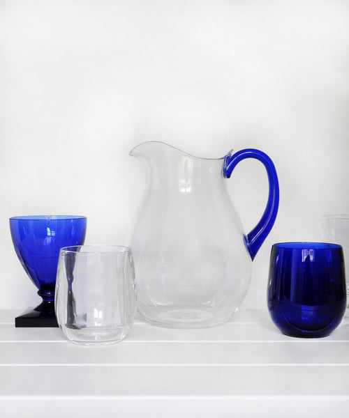 cobalt acrylic glassware