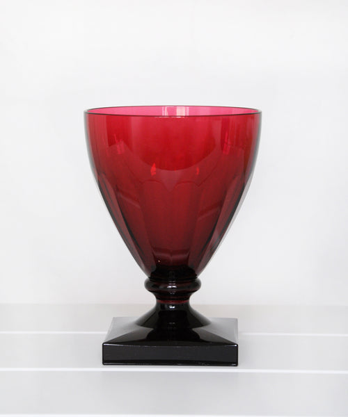 Cranberry Acrylic goblet