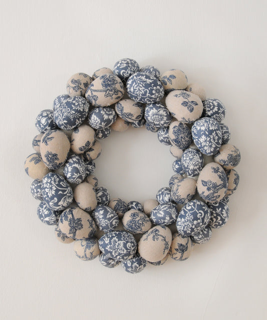Blue Chinoiserie Egg Wreath