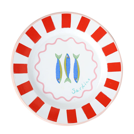 Sardine Enamel Plate