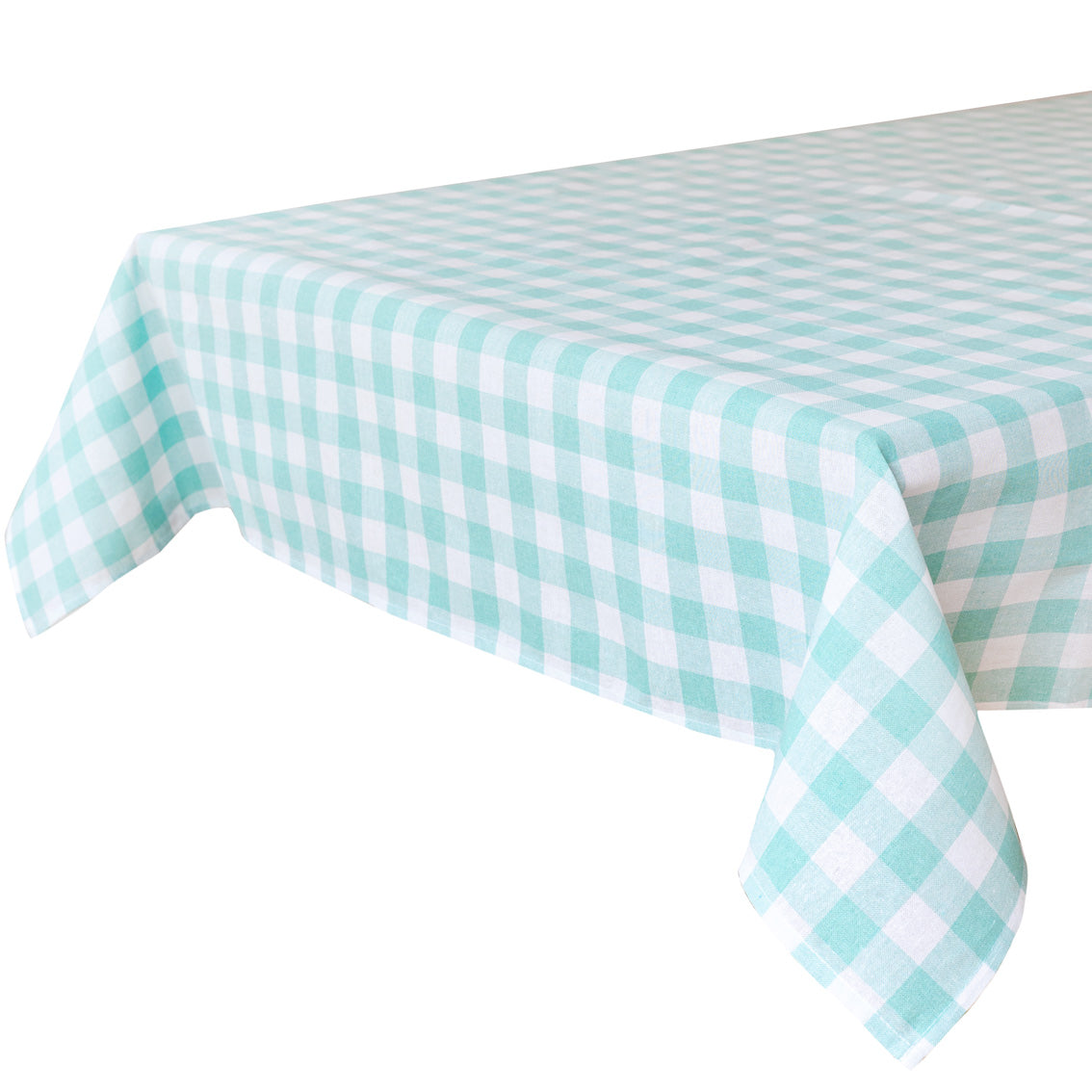 Mint Gingham Tablecloth