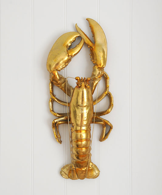 Gold Lobster Wall Decor