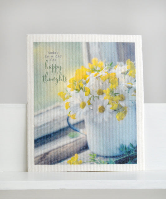 Happy Thoughts Dishcloth