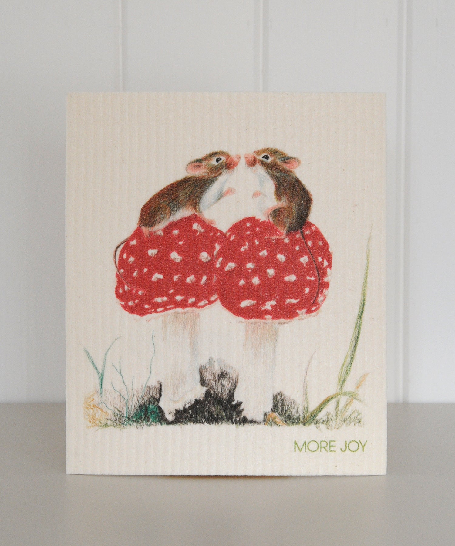 mushroom mice dishcloth