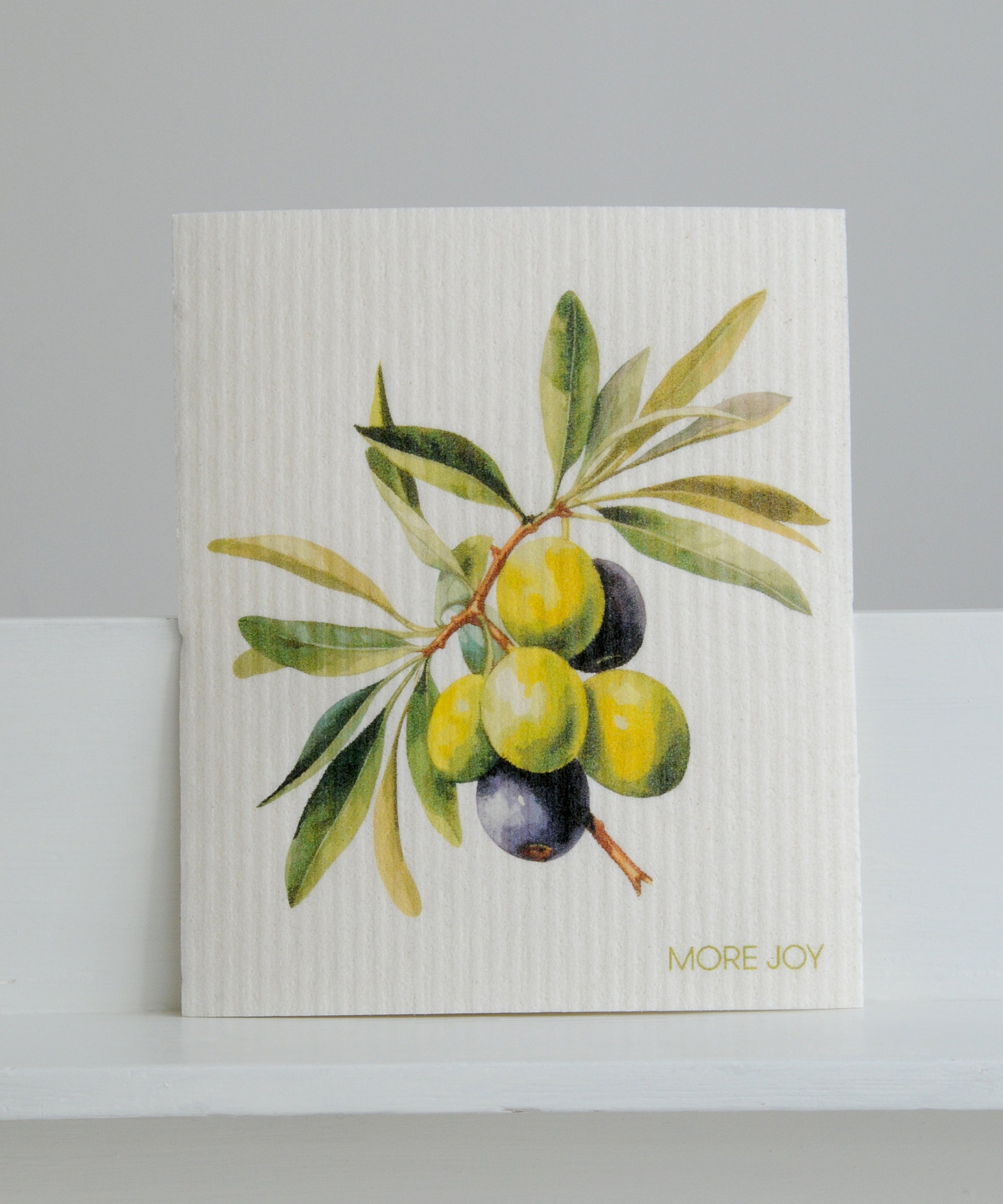 Olive branch dishcloth