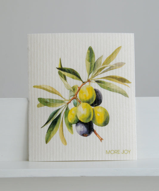 Olive branch dishcloth