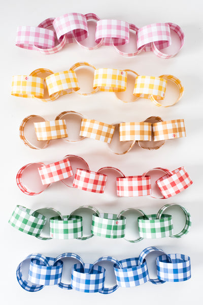 Gingham Paper Chains
