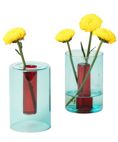 Reversible Vase - Blue and Red