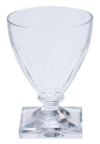 clear acrylic goblet