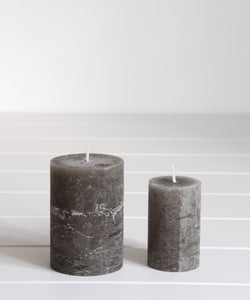 Olive Green Pilar candles