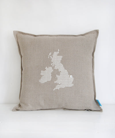 Linen 'I Heart Norfolk' Cushion