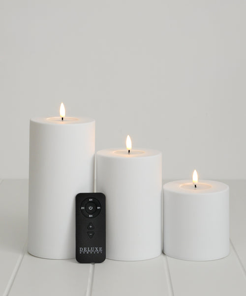 set of 3 battery candles